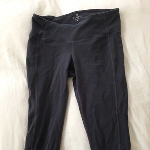 Athleta Gray Workout Crop Leggings